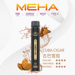 MEHA XBAR 小黑條 7000 Puffs 一次性電子煙
